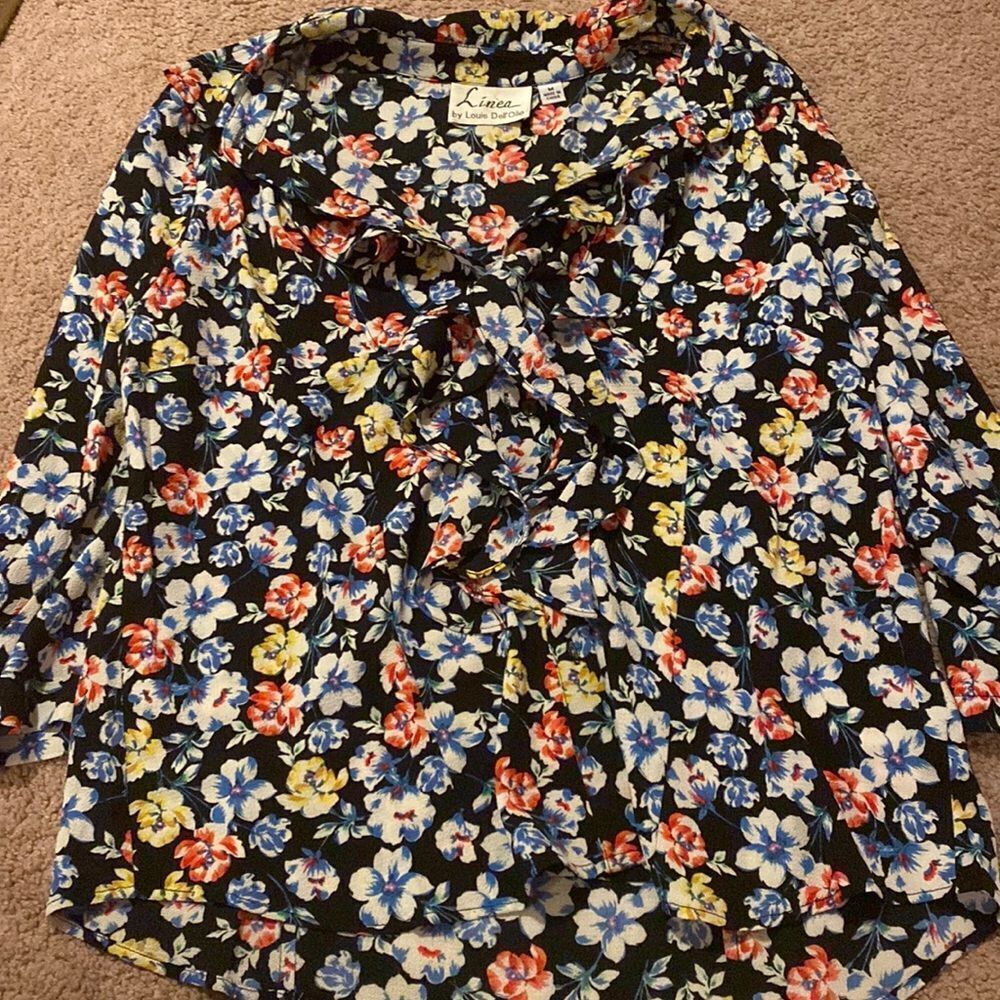 Linea by Louis dell’olio floral blouse M